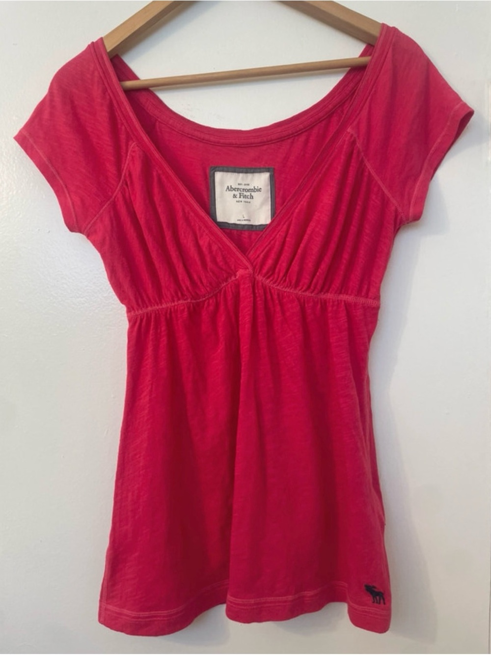 Y2K Abercrombie & Fitch Pink Babydoll Top